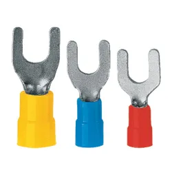 KNE 6- 6.0/100 insulated yellow fork terminal connector