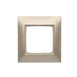 Gold matte frame 1x – elegant electrical installation frame