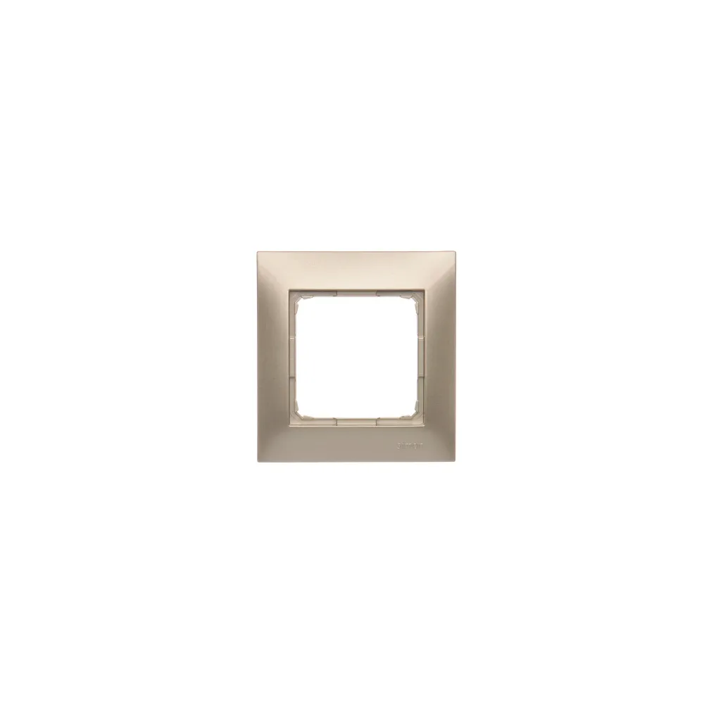 Gold matte frame 1x – elegant electrical installation frame