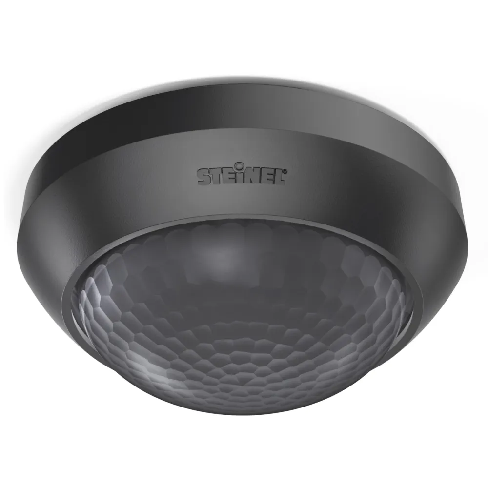 IS 2360-3 ECO czarny czujnik ruchu natynkowy 360° 12m IP54