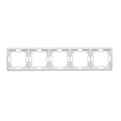 Simon Basic Standard biały ramka 5x – klasyczna ramka do instalac