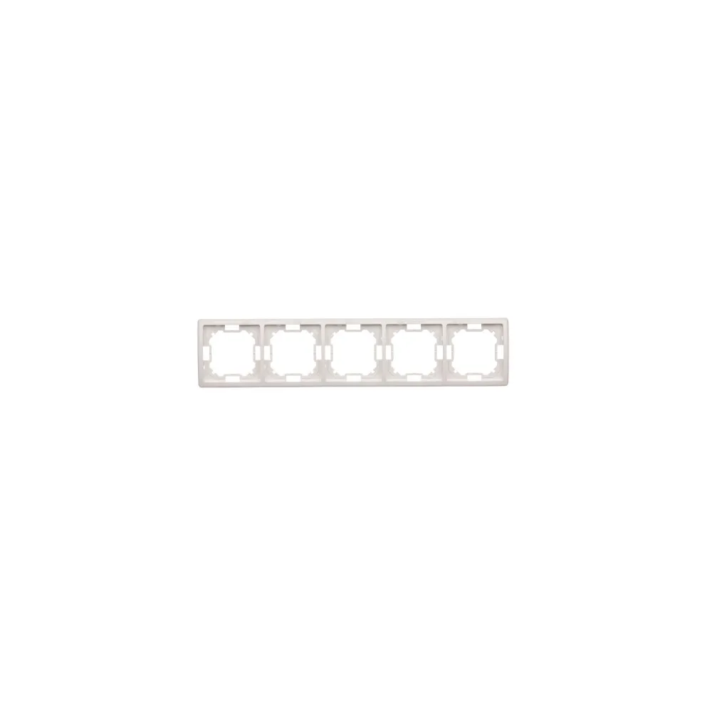 Simon Basic Standard biały ramka 5x – klasyczna ramka do instalac