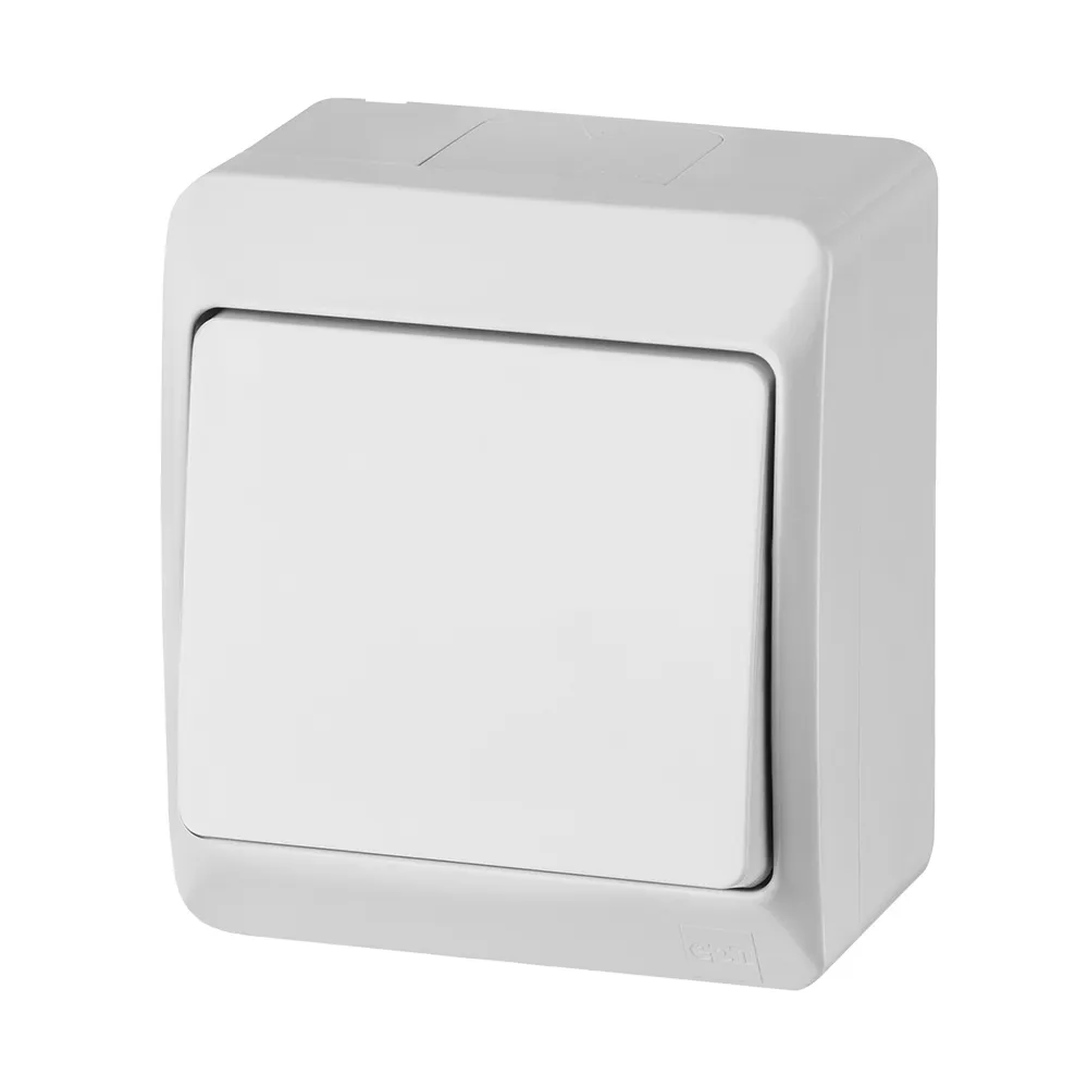 Hermes biały łącznik NT uniwersalny IP44 10AX 250V