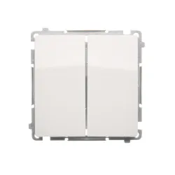 Simon Basic łącznik seryjny biały podświetlany 10AX 250V