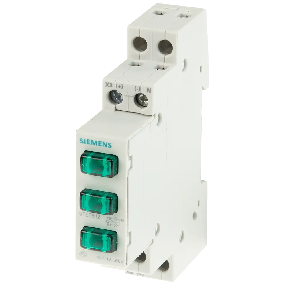5TE5 lampka sygnalizacyjna modułowa 3x LED 230V AC zielony