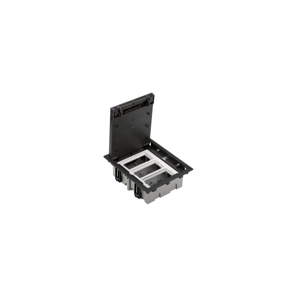 Connect gray graphite floor box 12m 70mm + SM302/9 SF