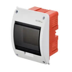 Elegant plastic distribution box PT 5M smoke doors white 0643-10