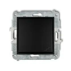 Mini moduł czarny mat łącznik uniwersalny "Schody" 10AX 250V