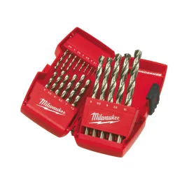 Zestaw wierteł do metalu HSS-G 1 - 10 mm | 19 sztuk w walizce
