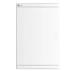 Elegant 3x12 multimedia surface-mounted distribution board white