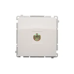 Simon Basic white module TV socket end separated