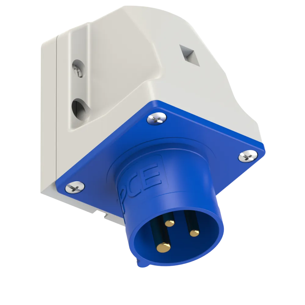 Fixed plug receiver 16/3 IP44 230V – reliable connection