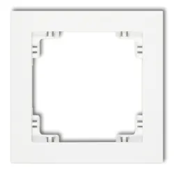Deco white frame 1x - universal single frame