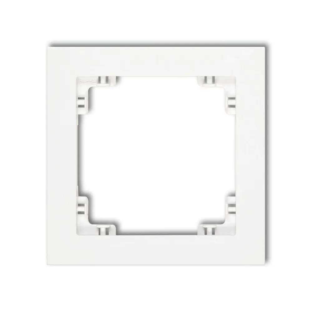 Deco white frame 1x - universal single frame