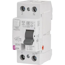 EFI-P2 25A/300mA AC Residual Current Circuit Breaker - reliable protection