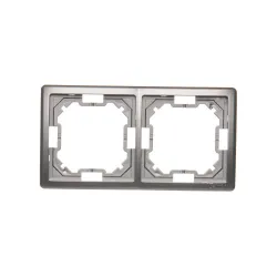 Simon Basic Standard Inox Ramka 2x – klasyczna ramka elektryczna