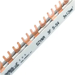 S-54 fork-type busbar 63A 3P 54M 12mm2 - reliable busbar
