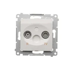 Simon 54 white module pass-through RTV socket 10dB - reliable RTV