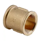 5/4" yellow brass coupling – durable plumbing fitting