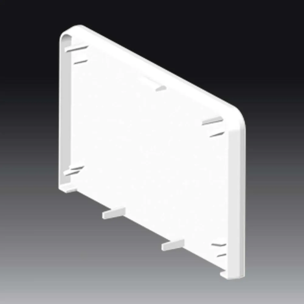 ZAK 90X55 PK D HF channel end white - practical finish