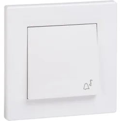 Przycisk dzwonek Asfora Schneider Electric IP44 biały EPH0800221