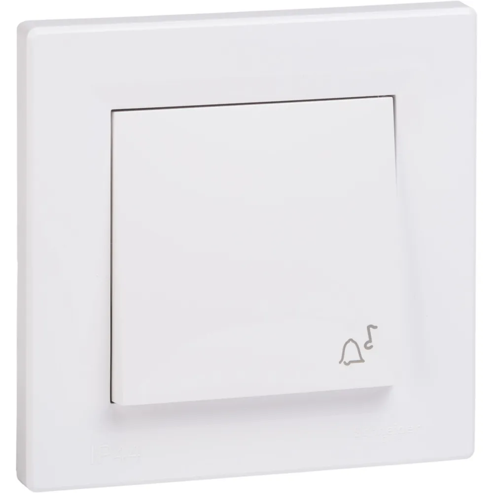 Przycisk dzwonek Asfora Schneider Electric IP44 biały EPH0800221