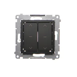 Simon 54 module black matte 2x "arrows" shutter switch