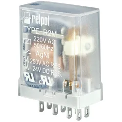 Przekaźnik przemysłowy R2M-2012-23-5024 5A 2P 24V AC wtykowy