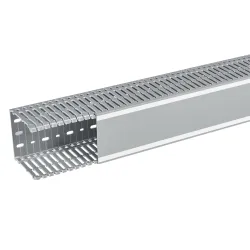 Lina 25 comb channel 100x100 2m gray – durable PVC channel