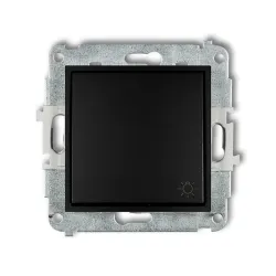 Mini moduł czarny mat łącznik "światło" 10AX 250V
