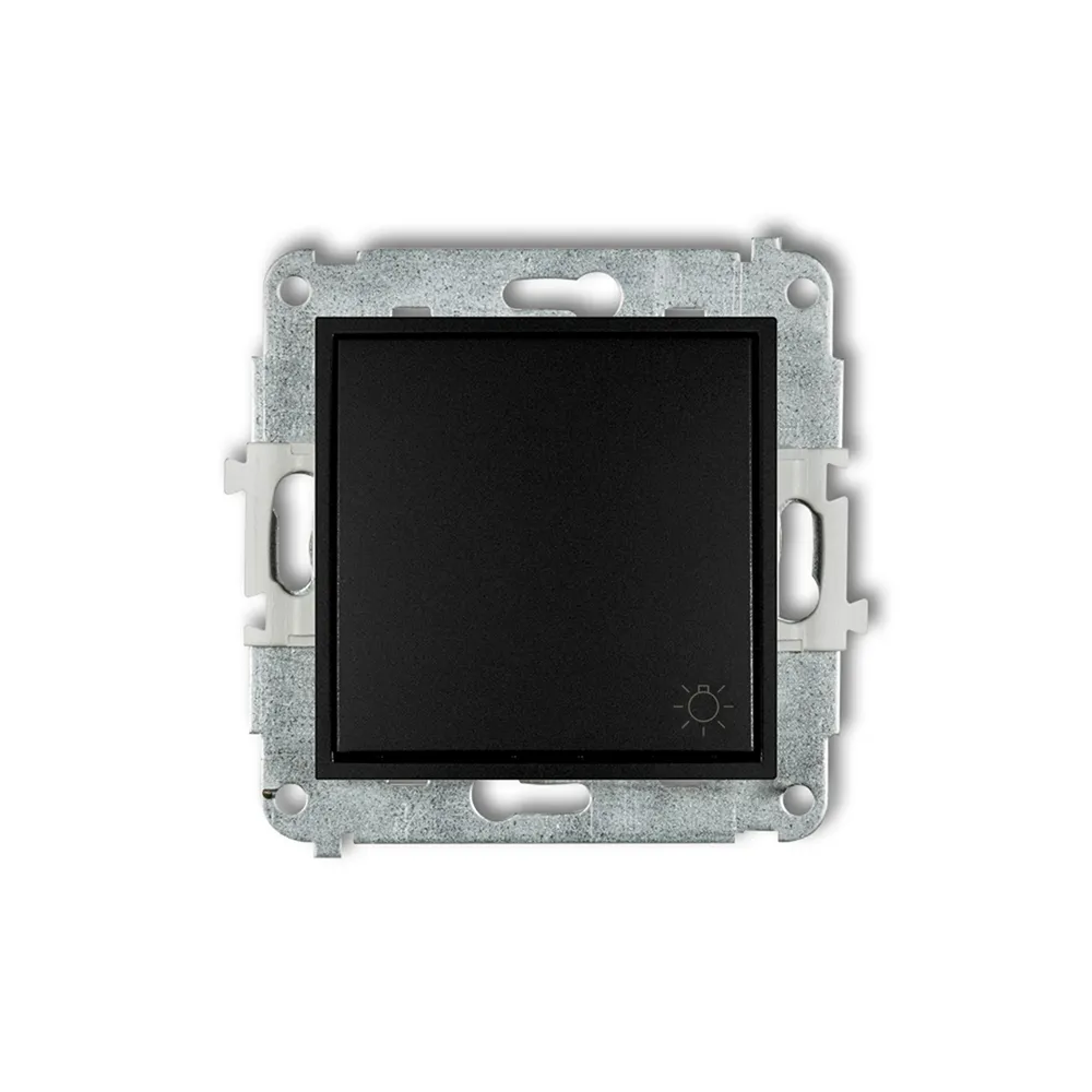 Mini moduł czarny mat łącznik "światło" 10AX 250V