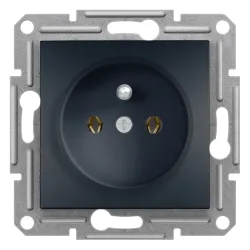 Schneider Electric Asfora 2P+PE bez ramki antracyt EPH2800171