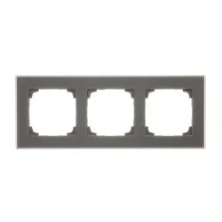 Simon 55 Nature black frame 3x frosted glass - style and durability