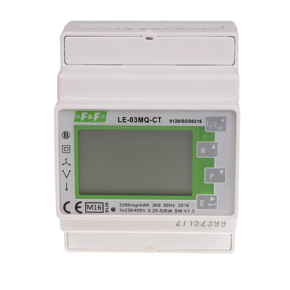 LE-03MQ-CT 3F bidirectional semi-indirect meter Modbus RTU