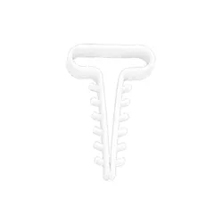 USMP 6/100 Flat White Nail-in Cable Clip