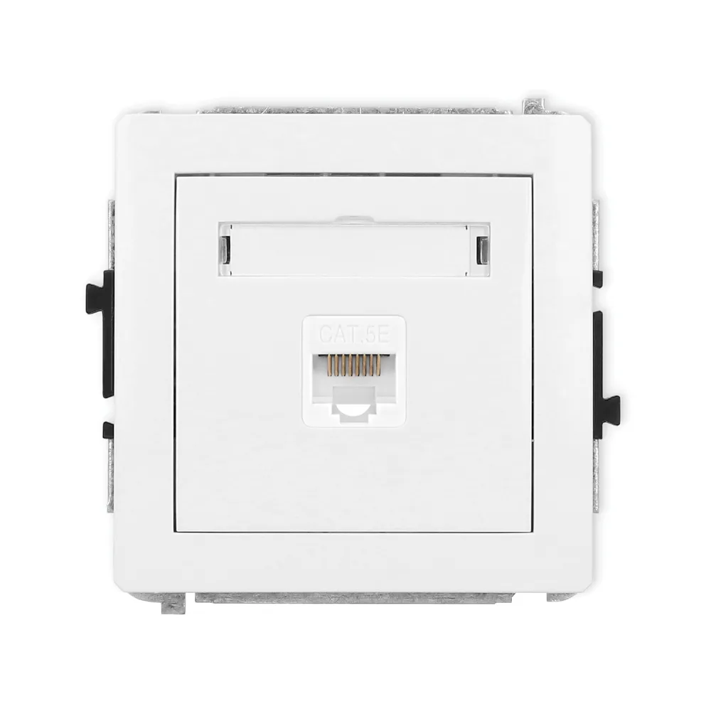 Deco module white computer socket 1x UAE Cat 5e UTP flat