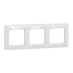 Sedna Design 3-gang frame white - Schneider Electric