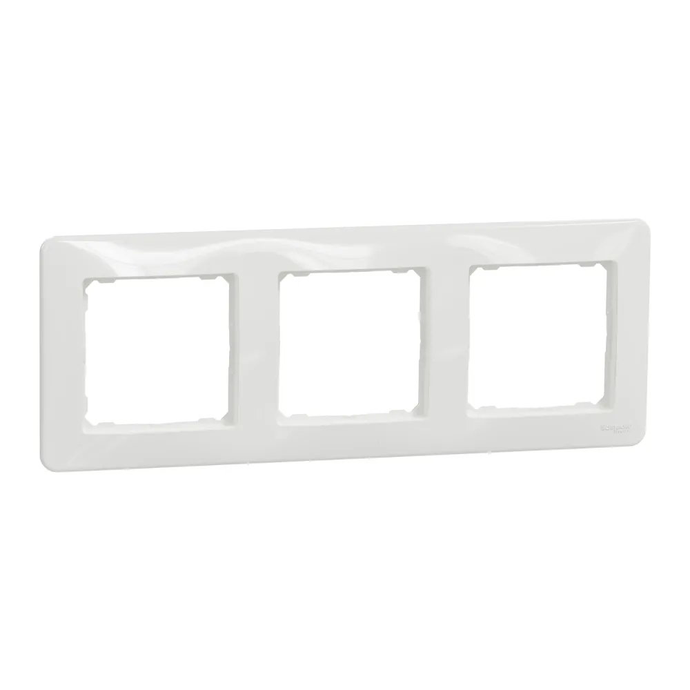 Sedna Design 3-gang frame white - Schneider Electric