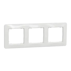 Sedna Design 3-gang frame white - Schneider Electric