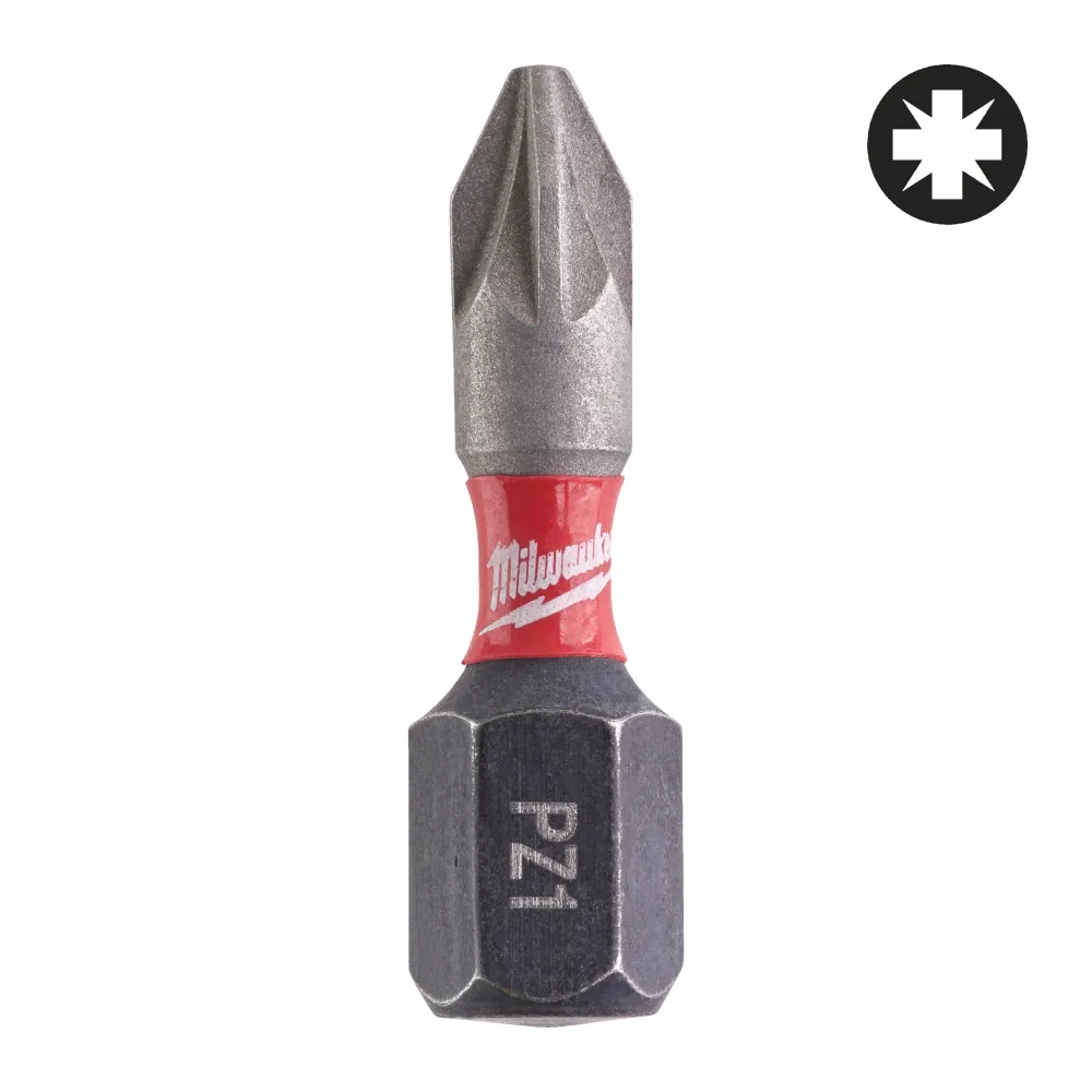 Bit Shockwave PZ1 25mm - zestaw 2 sztuk | trwałe bity