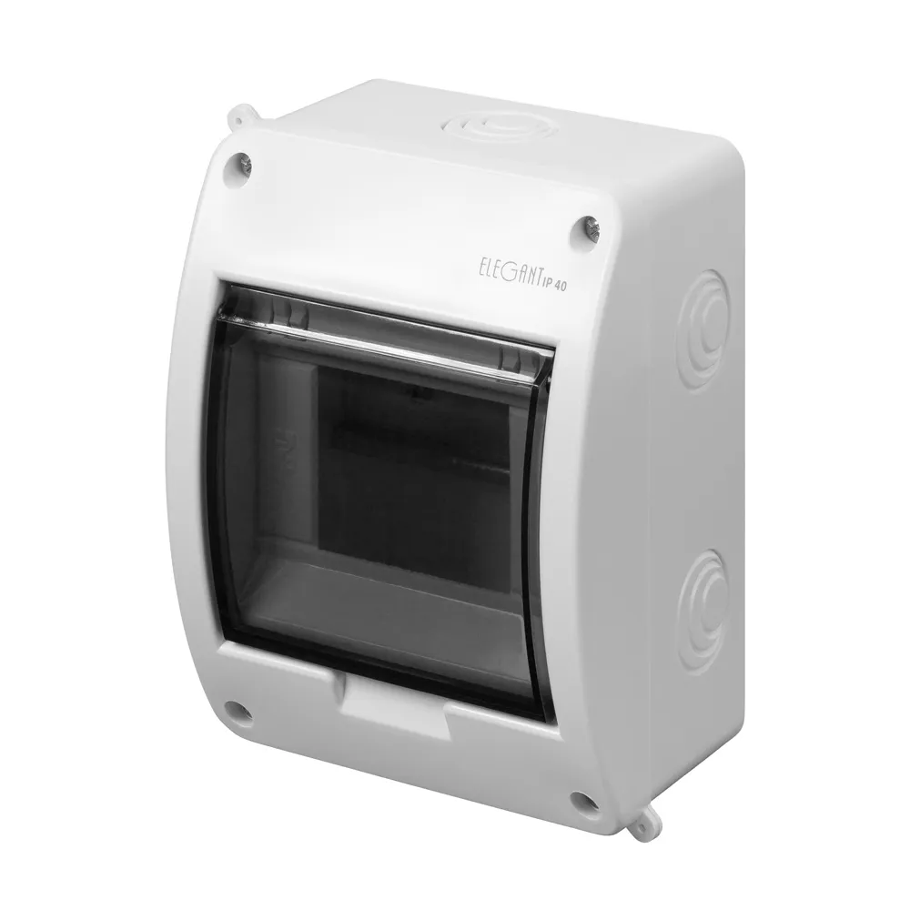 Elegant plastic distribution box NT 5M 1x5M smoke doors IP40 IK05