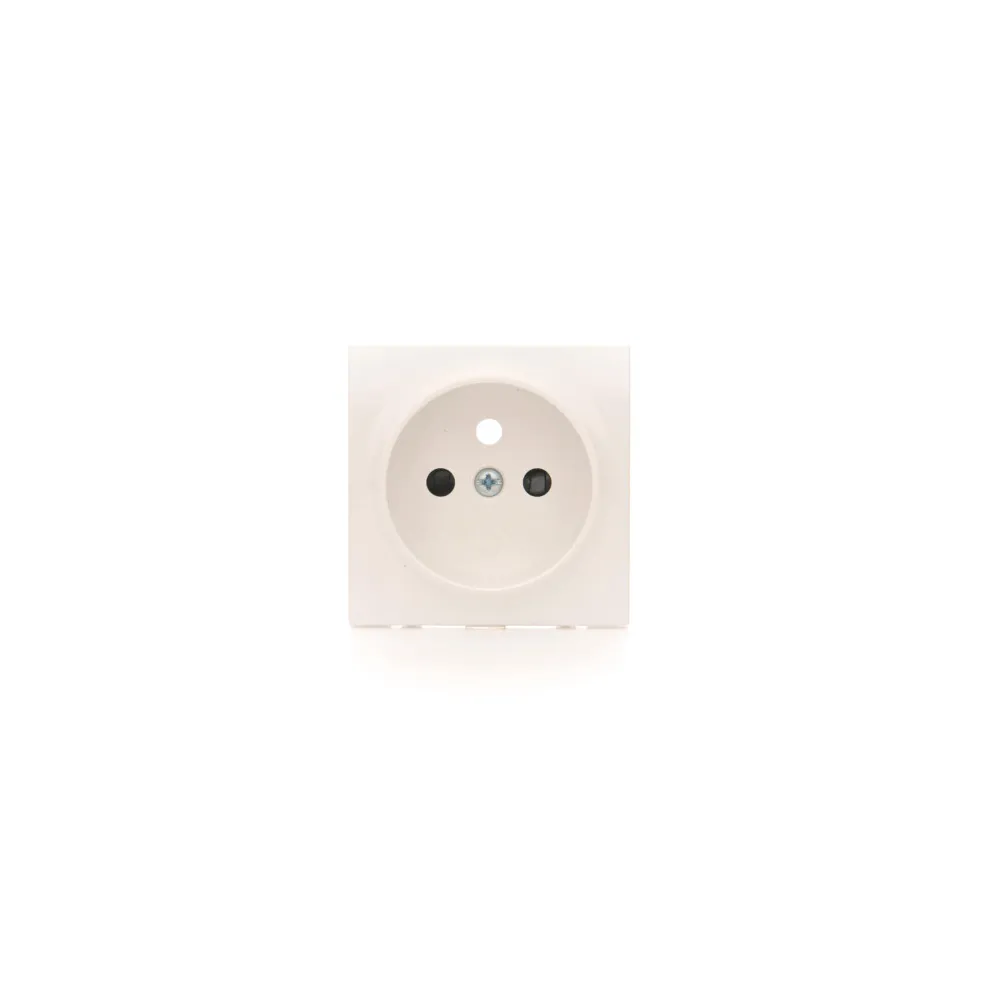 Simon 54 white module plate for 1x socket with shutters