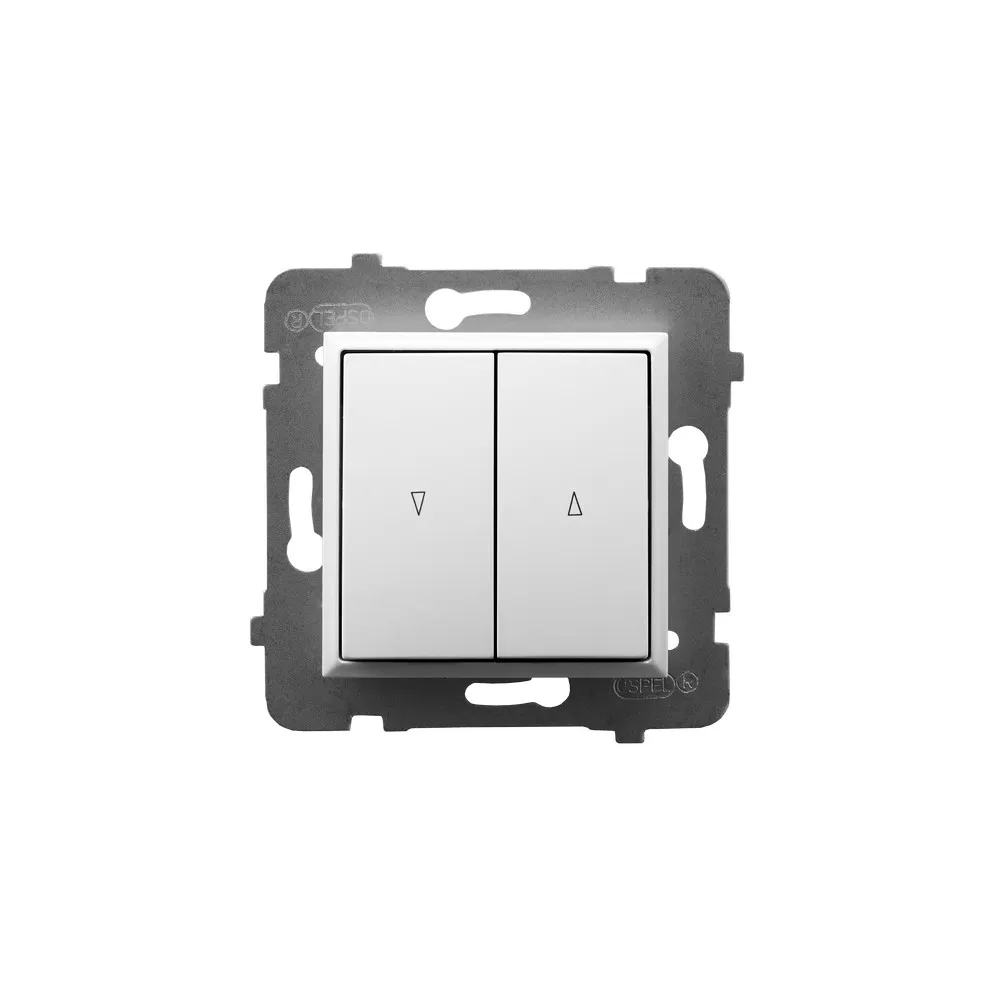 Aria white module shutter switch 10AX 250V - practical control