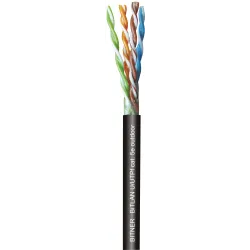 Computer cable U/UTPF 4X2X0.5 black – CAT5e outdoor cable