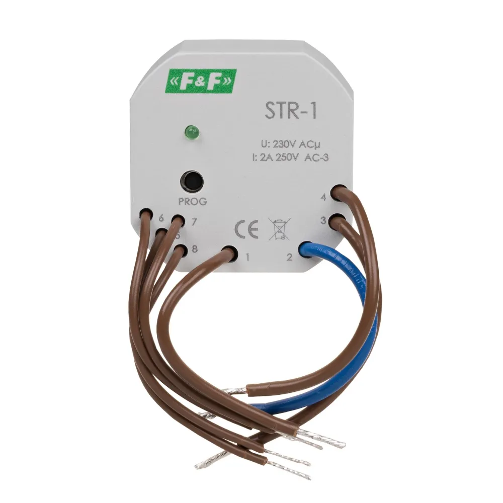 Sterownik rolet STR-1 2-przyciskowy 2A 230V AC - niezawodne stero
