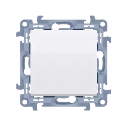 Simon 10 module white 1-pole switch self-clamping 10AX 250V