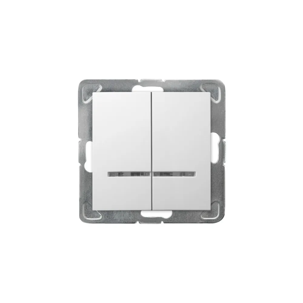 Impresja white illuminated serial connector module 16AX 250V