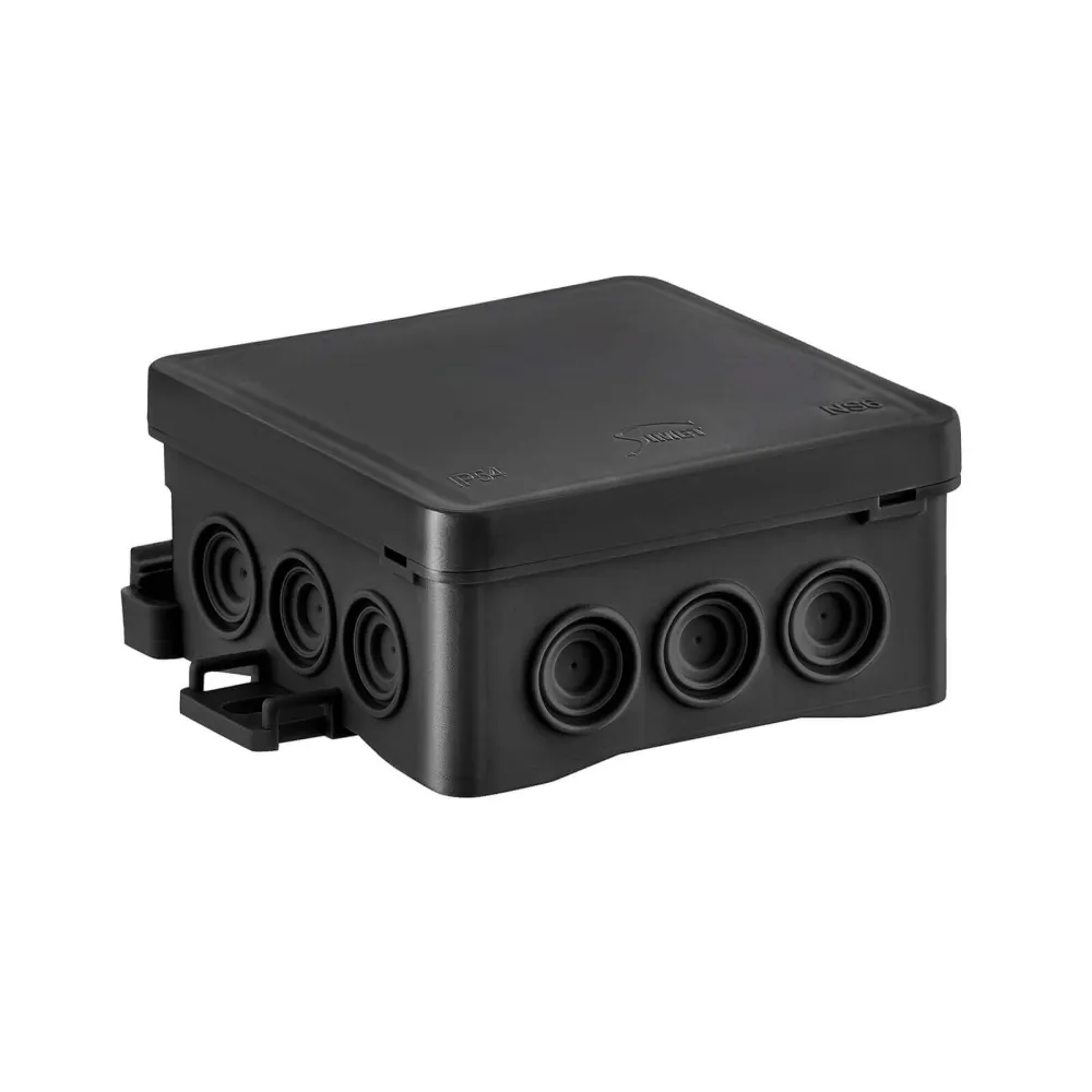 NS6 puszka instalacyjna NT 85x85x40 IP54 Fastbox czarny