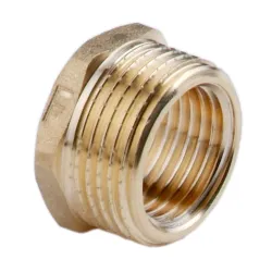 Yellow brass reducer GZ1/2"x GW3/8" – durable and leak-proof