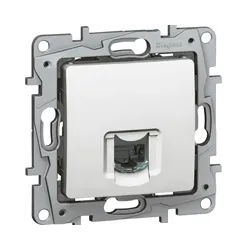 NILOE 2 module white Cat.6 UTP computer socket